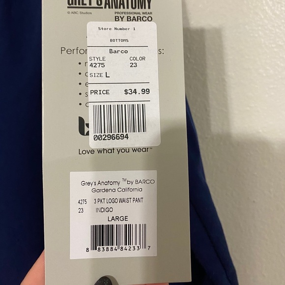 Grey’s Anatomy Scrub Bottoms - Picture 3 of 3